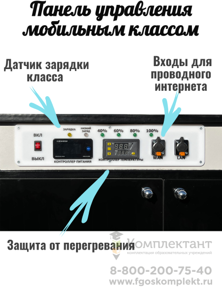 Мобильный компьютерный класс МобиКласс    12+1 на планшетах в станции ноут. учит:Ryzen3/15.6/8Гб/256Гб учен: планшет/11/4Гб/128Гб